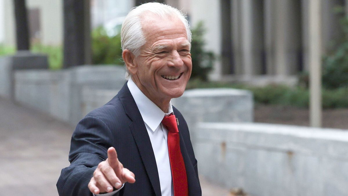 <i>Win McNamee/Getty Images</i><br/>Peter Navarro arrives at federal court in Washington