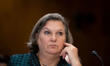 Victoria Nuland is pictured here in the Dirksen Senate Office Building in Washington