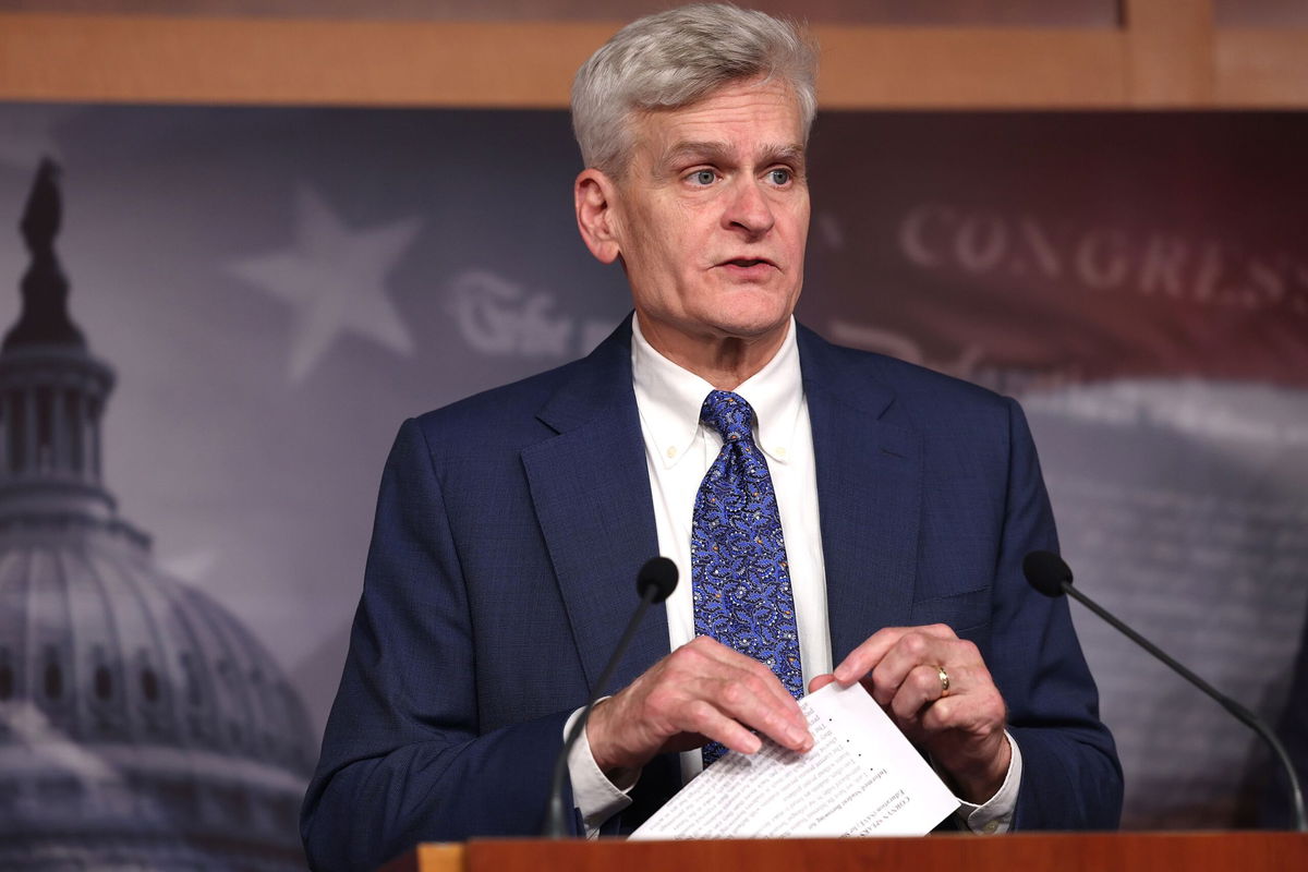 <i>Kevin Dietsch/Getty Images</i><br/>Republican Sen. Bill Cassidy described the case against former President Donald Trump for allegedly mishandling classified documents as “almost a slam dunk” and said he thinks Trump should drop out of the 2024 presidential race.