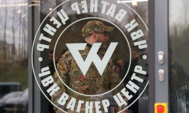 A large network of accounts on Facebook and Instagram have been promoting Russia’s Wagner mercenary group to hundreds of thousands of followers. Pictured is a Wagner Center in Saint Petersburg