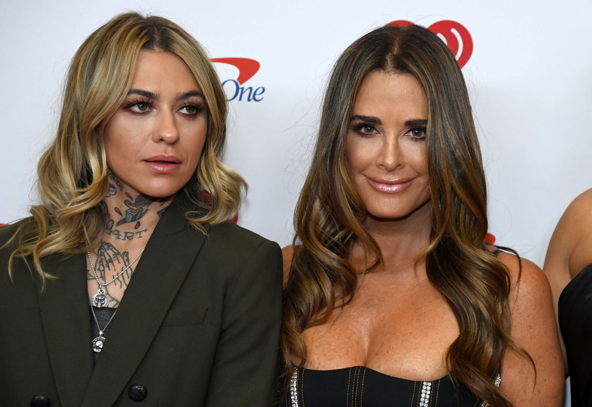 <i>David Becker/Getty Images</i><br/>(L-R) Morgan Wade and Kyle Richards arrive at the 2022 iHeartRadio Music Festival at T-Mobile Arena on September 24