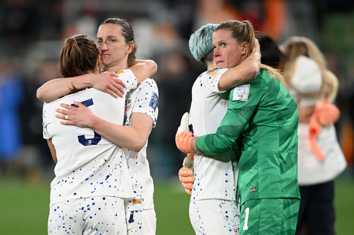 <i>Brad Smith/USSF/Getty Images</i><br/>Megan Rapinoe played in her last ever World Cup match for the US.