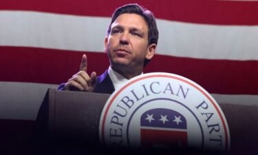 Florida Gov. Ron DeSantis is replacing campaign manager Generra Peck. DeSantis is seen here in Des Moines