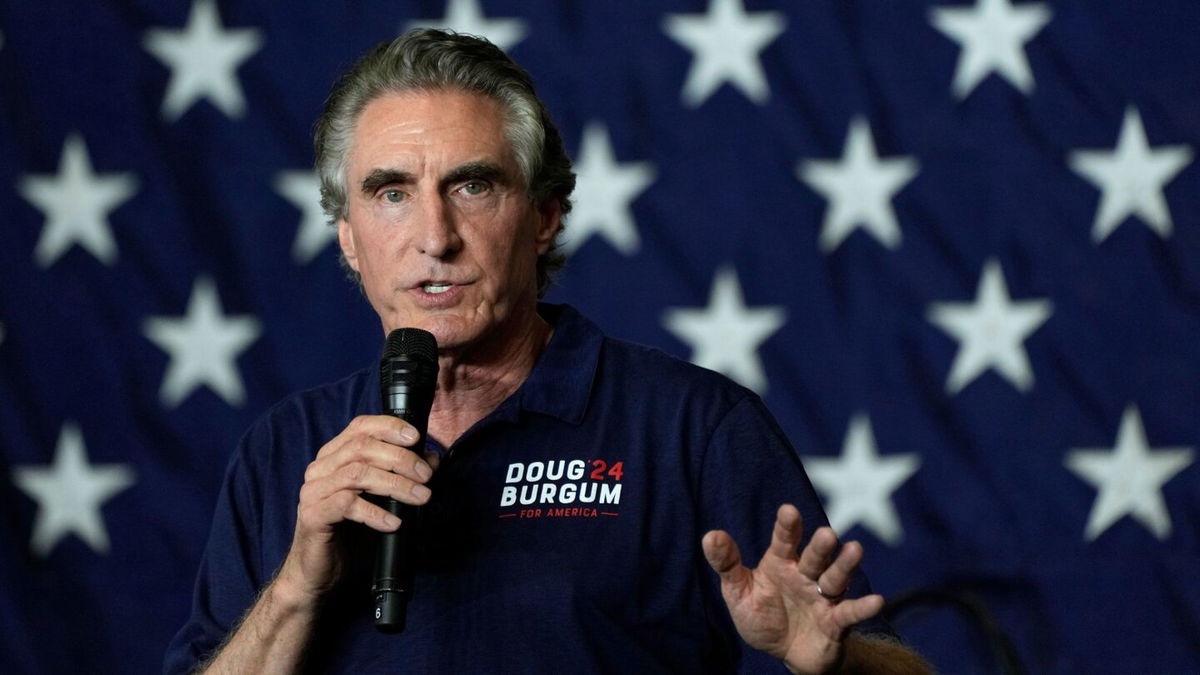 <i>Charlie Neibergall/AP/FILE</i><br/>Republican presidential candidate North Dakota Gov. Doug Burgum