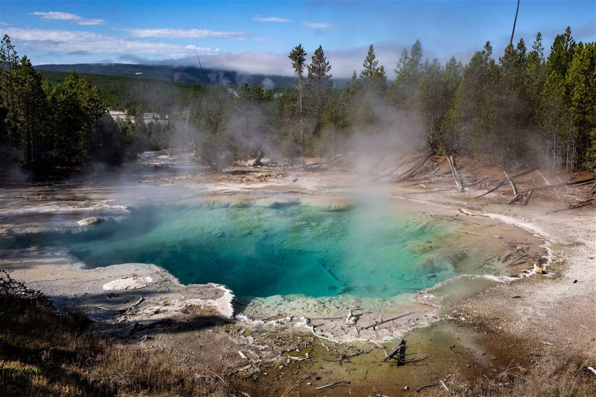 <i>George Rose/Getty Images</i><br/>Yellowstone National Park officials cautioned that the ground in thermal areas is fragile and thin