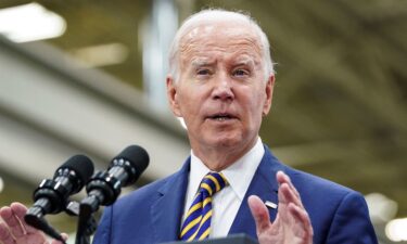 President Joe Biden speaks on August 15.