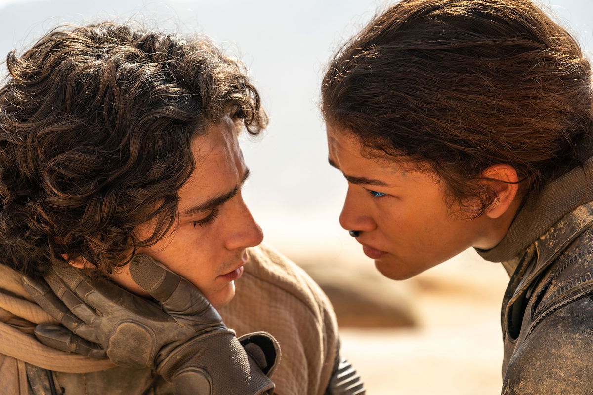 <i>Niko Tavernise/Warner Bros. Pictures</i><br/>Timothée Chalamet and Zendaya in 