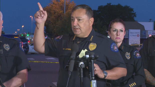 <i>KCNC</i><br/>Aurora Police Chief Art Acevedo speaks at a news conference on Wednesday