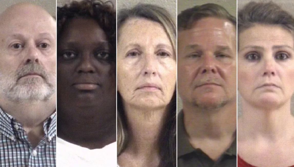 <i>Whitfield County Sheriff's Office</i><br/>A Whitfield County Grand Jury has indicted five Department of Juvenile Justice employees (pictured here) in connection with an August 2022 in-custody death at the Dalton Youth Detention Center.