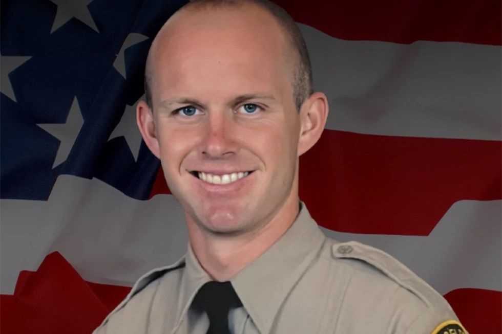 This undated photo provided by Los Angeles County Sheriff’s Department shows its Deputy Ryan Clinkunbroomer. The Los Angeles County Sheriff’s Department deputy died after he was shot in his patrol car Saturday evening, Sept. 16, 2023, by an unknown assailant and an investigation is underway that the sheriff said will press all of the department’s resources into action.