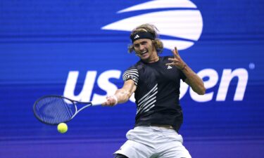 A fan was removed from the stadium during Alexander Zverev's fourth-round US Open match against Jannik Sinner.