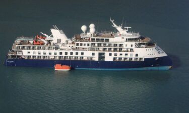 The Ocean Explorer ship has run aground