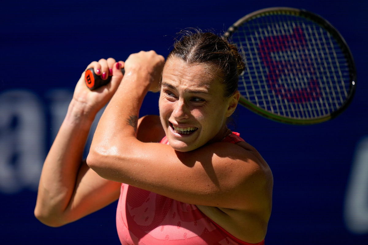 <i>Seth Wenig/AP</i><br/>Aryna Sabalenka is one of the favorites to win the US Open this year.