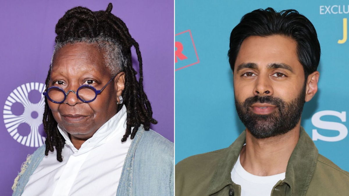 <i>Getty Images</i><br/>Whoopi Goldberg came to Hasan Minhaj’s defense after the comic admitted he’d embellished some of the stories in his standup sets over the years.