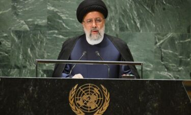 Iranian President Ebrahim Raisi addresses the 78th United Nations General Assembly at UN headquarters in New York City on September 19.