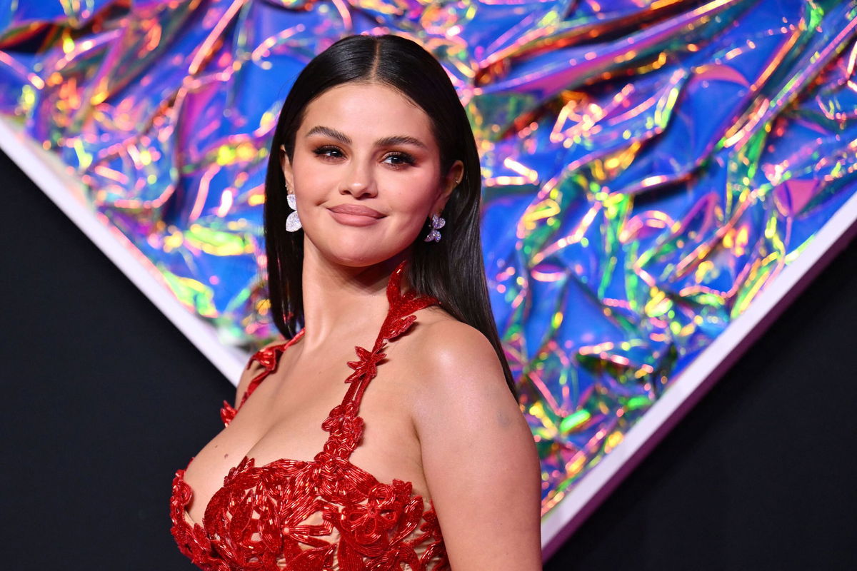 <i>Angela Weiss/AFP/Getty Images</i><br/>Selena Gomez arrives for the MTV Video Music Awards at the Prudential Center in Newark