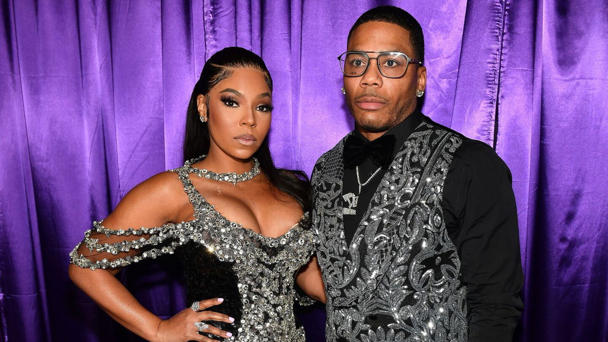 <i>Johnny Nunez/WireImage/Getty Images</i><br/>Nelly and Ashanti are pictured together in 2005.