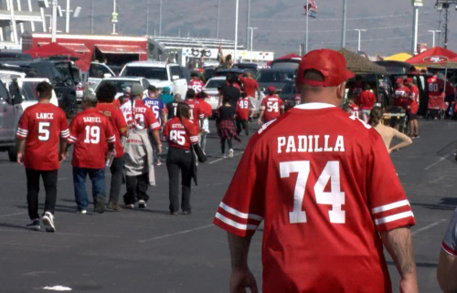 49ers fans turn up for first home game of the season 