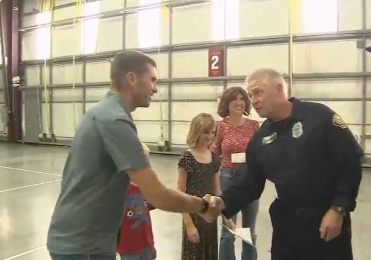 <i></i><br/>Charlie McDonald and his family are showing their gratitude to the firefighters and paramedics whom he credits with saving his life.