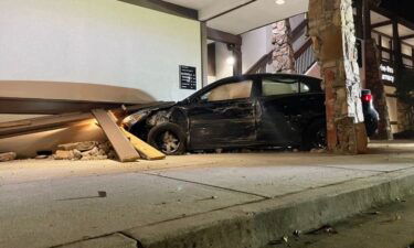 A black sedan swerved off of I-75 N and slammed into the side of a CVS on October 27