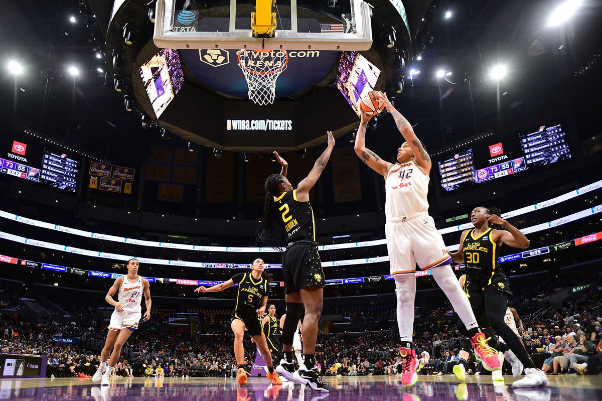 <i>Adam Pantozzi/NBAE/Getty Images</i><br/>Griner has spent all of her WNBA seasons with the Mercury