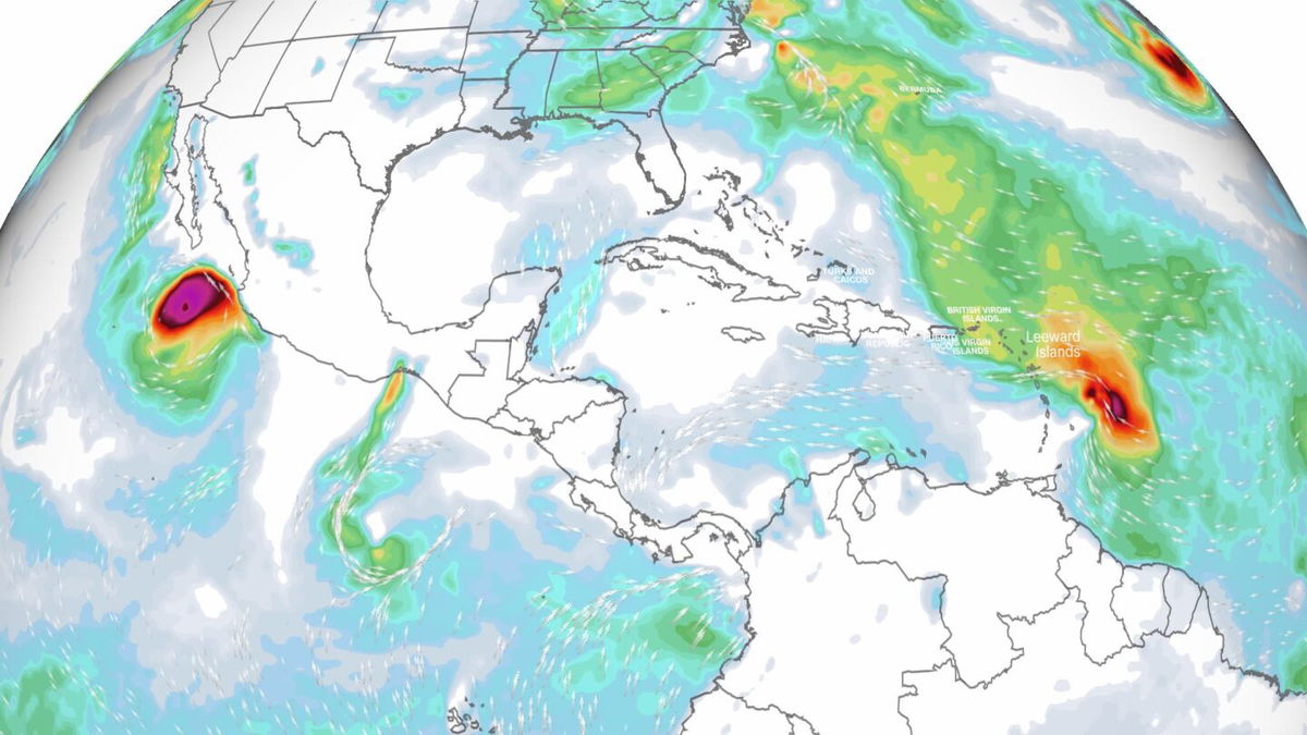 <i>CNN Weather</i><br/>Hurricane Norma (left) will hit parts of Mexico