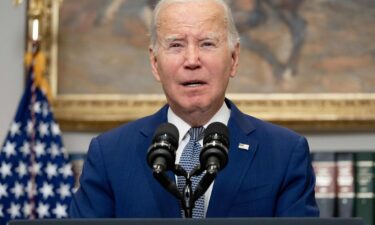 President Joe Biden delivers remarks at the White House on October 1