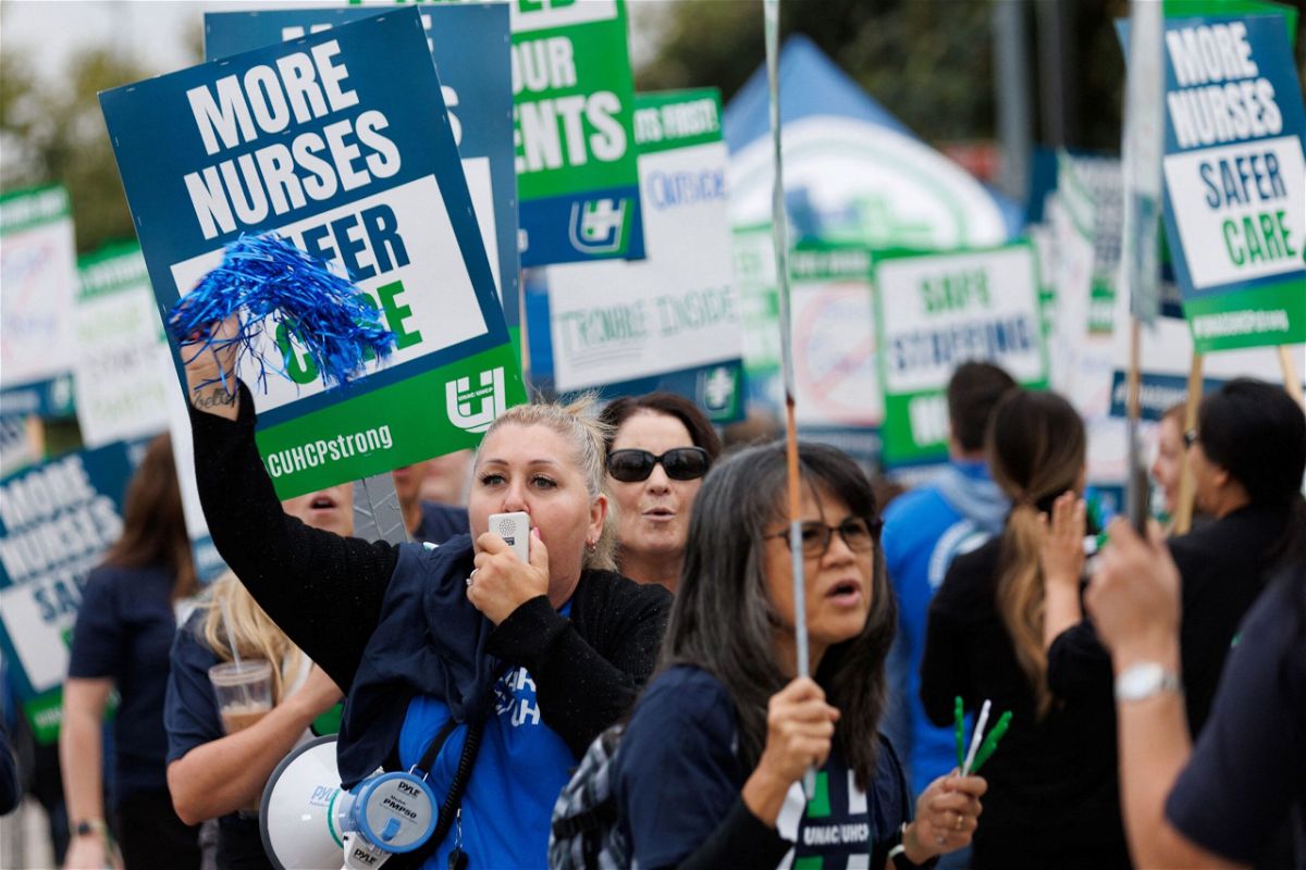 <i>Mike Blake/Reuters</i><br/>Kaiser workers reached a tentative deal with the company to end a labor dispute.