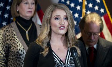 Former Trump campaign lawyer Jenna Ellis has pleaded guilty in the Georgia election subversion case to one count of aiding and abetting false statements in writing. Ellis is seen here in November 2020.