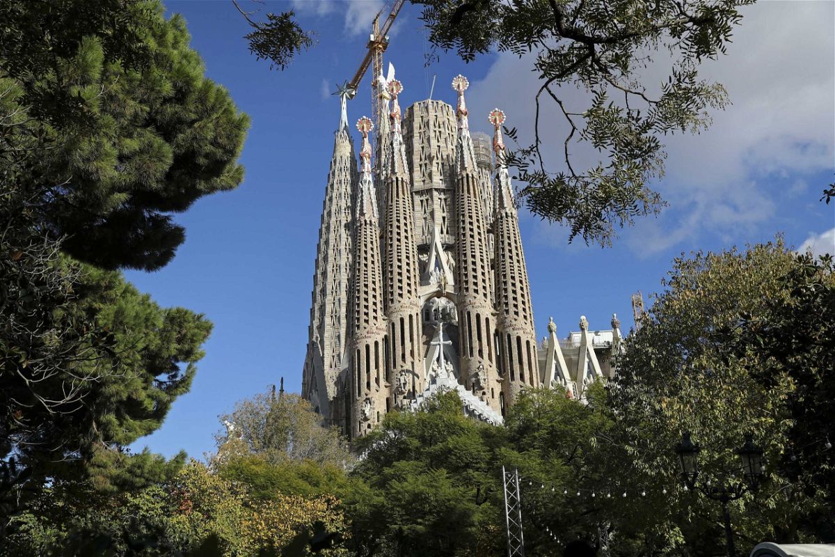 <i>Josep Lago/AFP/Getty Images</i><br/>The tower of the Virgin Mary was completed with a huge