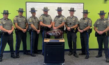 Trooper First Class Jillian Leca is the first woman to join the Connecticut State Police Motor Unit in its 120 years of service.