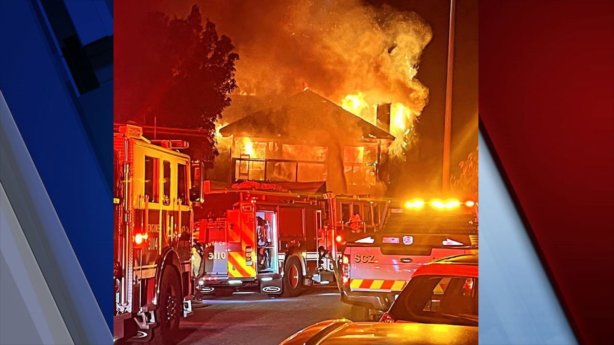 Two pets die in house fire in Santa Cruz no civilian or