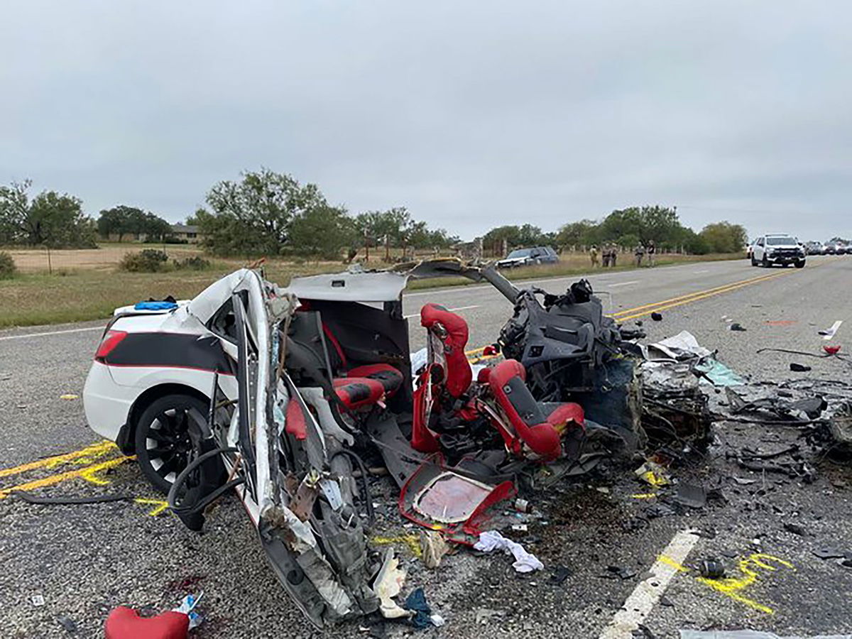 <i>Texas Department of Public Safety</i><br/>At least seven people are dead in a fatal two-vehicle collision in Zavala County