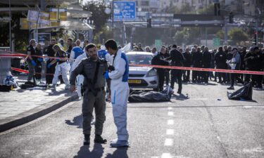 First responders at the scene of the shooting on Thursday.