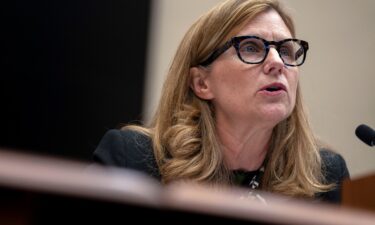 University of Pennsylvania President Liz Magill reads her opening statement during a hearing of the House Committee on Education on Capitol Hill on December 5 in Washington