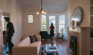 Prospective buyers attend an open house in San Francisco on November 4.