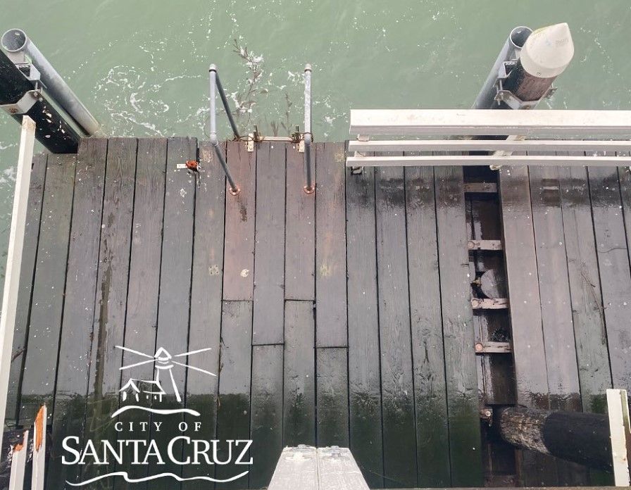 santa cruz yacht harbor storm damage