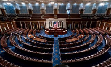 The empty chamber of the House of Representatives is seen at the Capitol in Washington