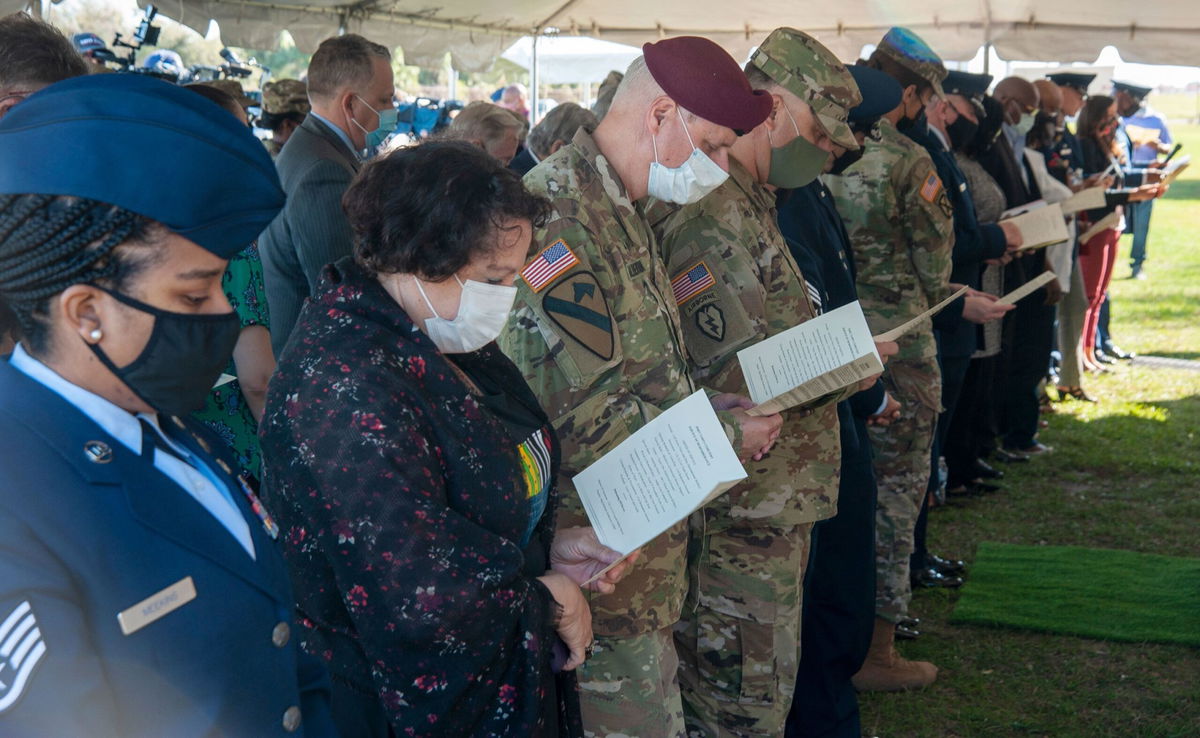 <i>Tiffany Emery/US Air Force/AP</i><br/>A hangar stands at MacDill Air Force Base on January 4