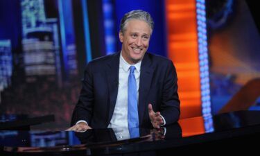 Jon Stewart hosts "The Daily Show with Jon Stewart" in 2015. The comedian