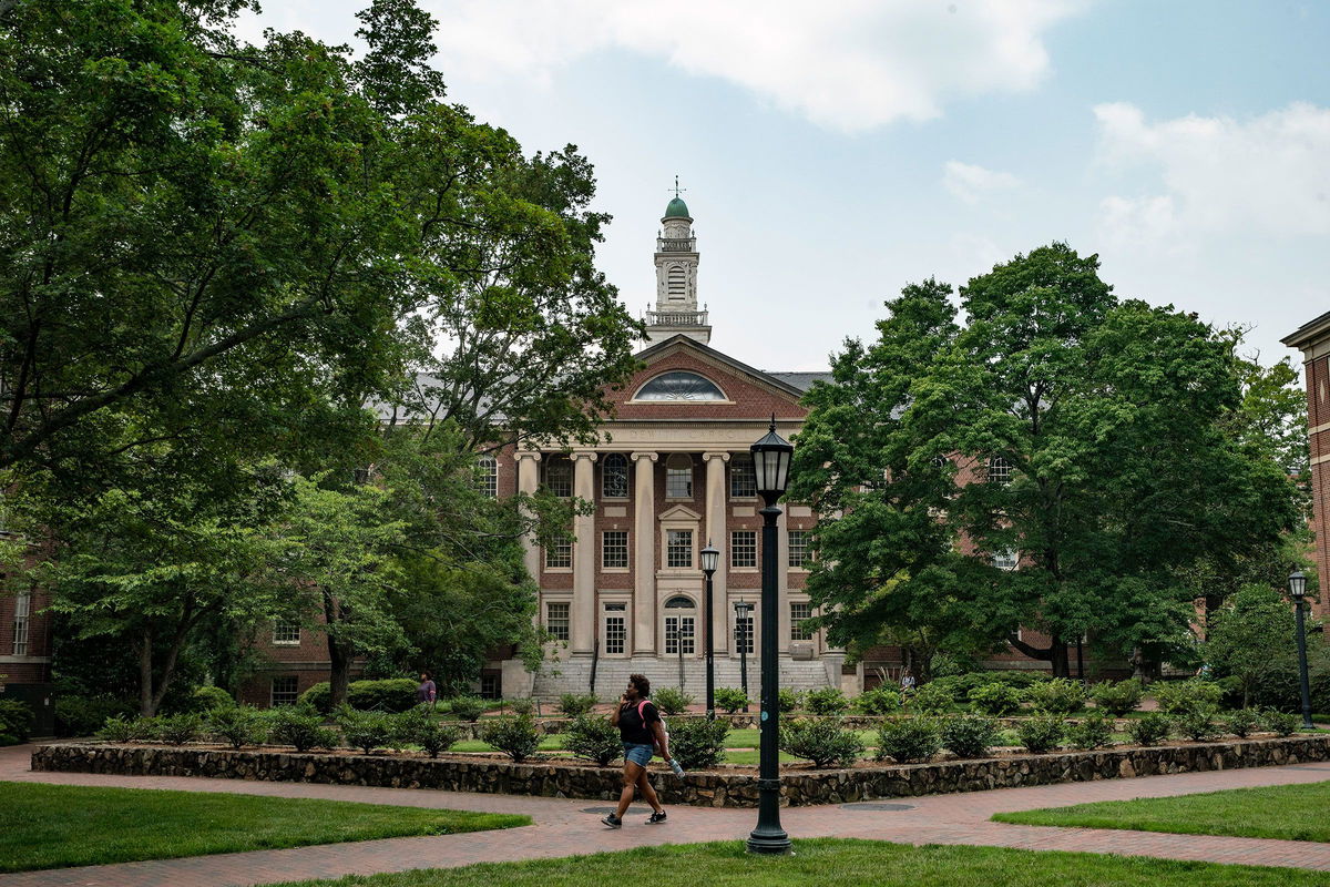 <i>Eros Hoagland/Getty Images</i><br/>People walk on the campus of the University of North Carolina Chapel Hill on June 29