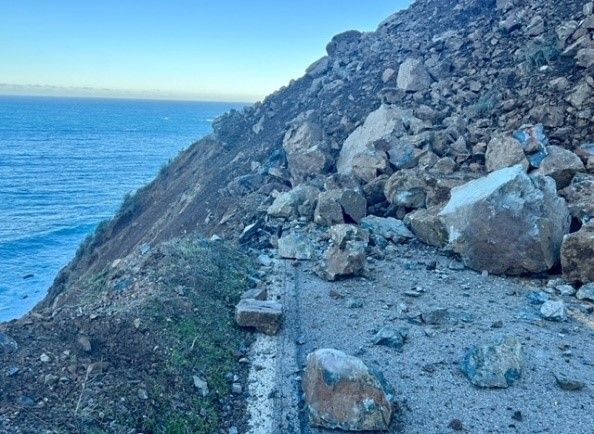 Second new landslide on Highway 1 in past three days