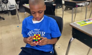 Tarron Nelson can complete a Rubik’s Cube in less than 2 minutes with a record time of 43 seconds.