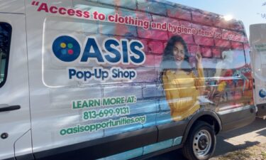 Oasis Opportunities unveiled their pop-up shop van at Chamberlain High School