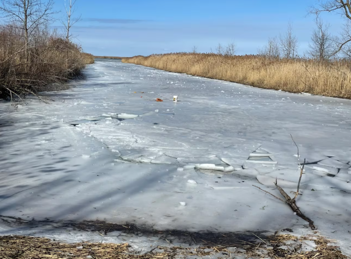 <i>WNEM/Huron County Sheriff's Office via CNN Newsource</i><br/>An ice fisherman fell into the water following a heated exchange that resulted in broken-up ice