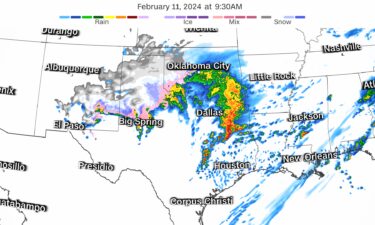 Millions from eastern Texas to western Georgia are at risk of severe weather and thunderstorms Sunday.