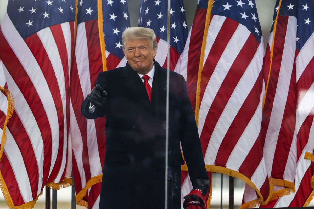 <i>Getty Images via CNN Newsource</i><br/>Former President Donald Trump has appealed an Illinois judge’s decision that disqualified him from the state’s upcoming Republican primary ballot. He is shown here in Washington DC on January 6th