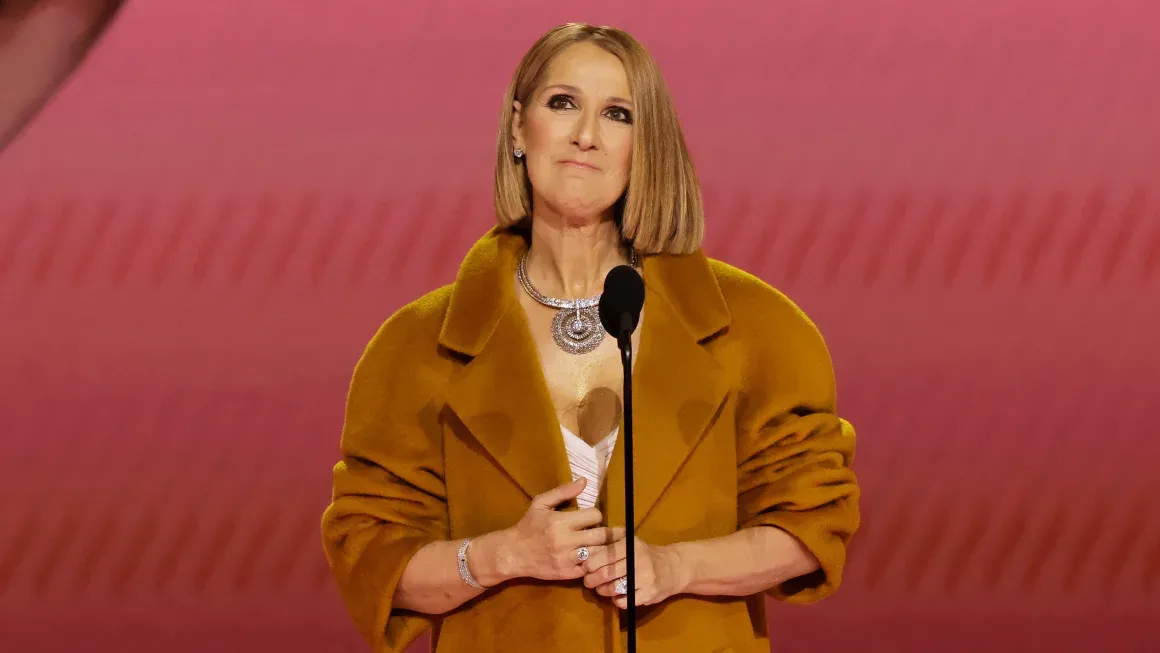 Celine Dion at the Grammy Awards last month in Los Angeles, California