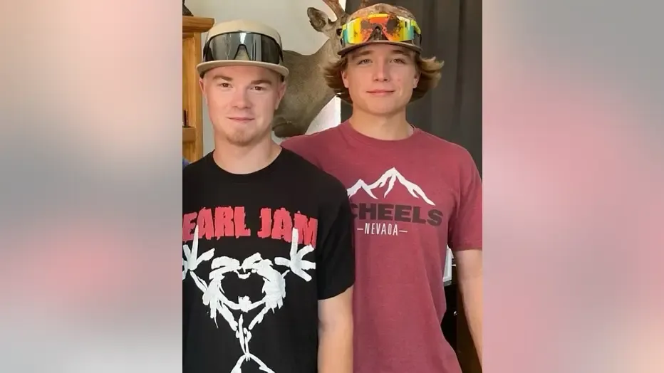 Taylen Robert Claude Brooks pictured left, 21 and his brother 18-year-old Wyatt Brooks were attacked by a mountain lion on Saturday in El Dorado County.