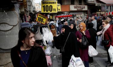 A popular middle-class shopping district in Istanbul